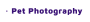 Pet Photography